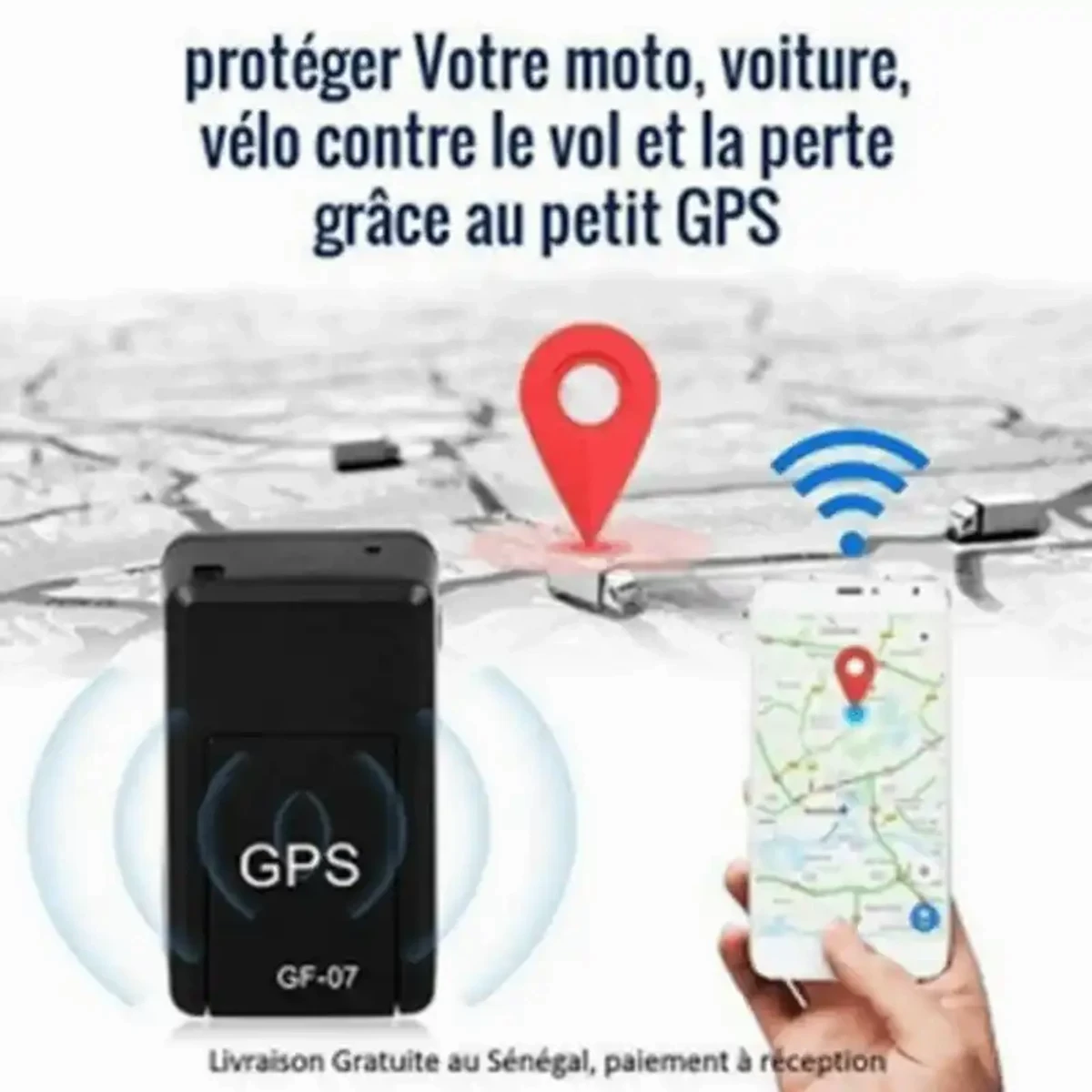 সিম ডিভাইস উইথ NEW GF-07 GPS