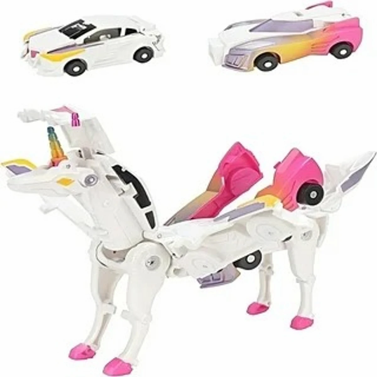 2 in 1 Pegasus Collision Deformation Toy unicorn impact Transforming deformation robot car