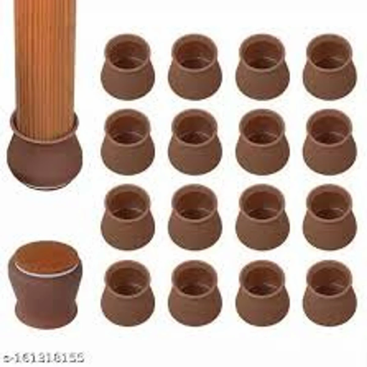 24 pcs Chair Leg Floor Protectors Felt Bottom Furniture Silicone Leg Caps, Chair Leg Covers to Reduce Noise, Easily Moving for Furniture Chair Feet,(coffee colour)