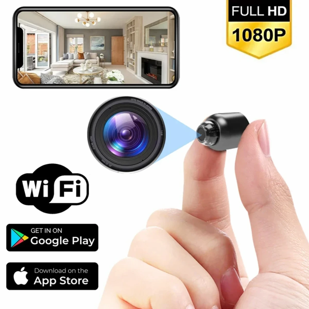 Mini Camera Full HD 1080p Video(Recharge able )